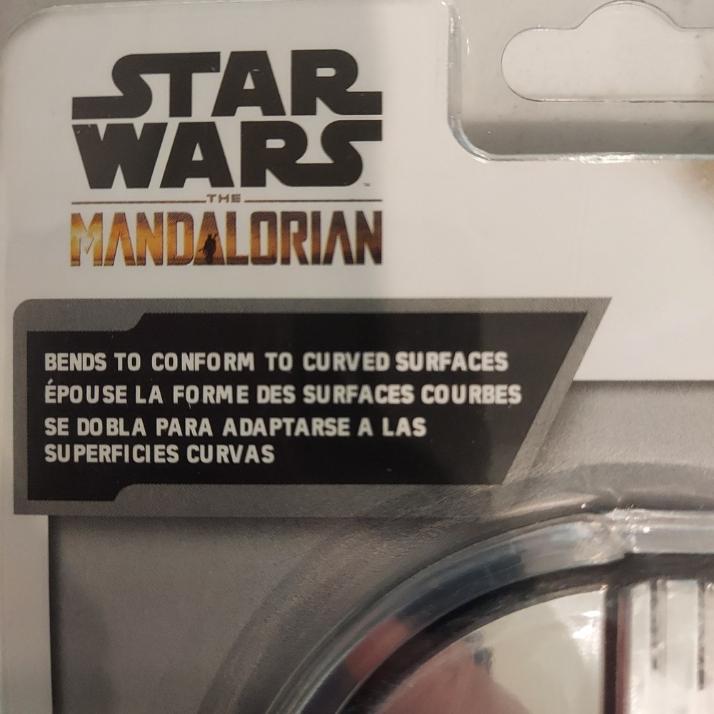 Star Wars The Mandalorian Mando's Helmet Aluminum Car Decal Silver - Picture 7 of 7